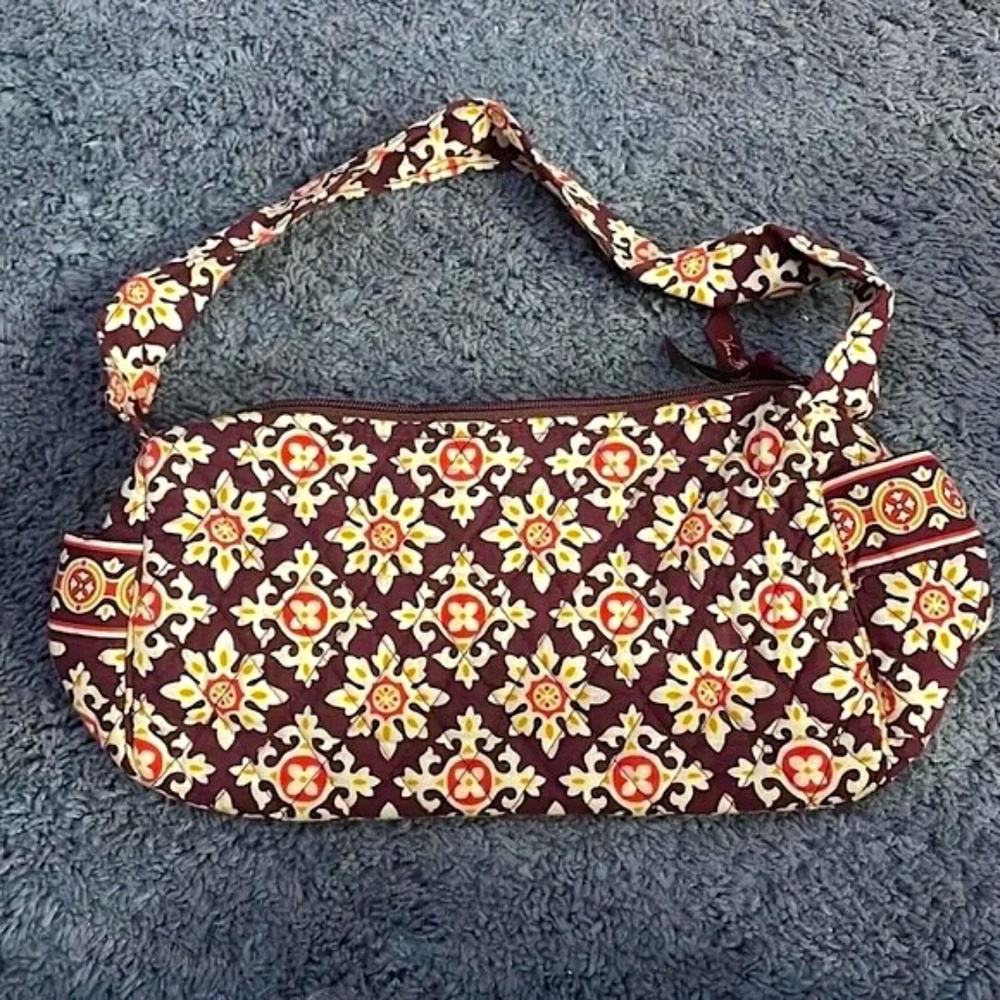 Vera Bradley Shoulder Bag Molly Burgundy Medallion